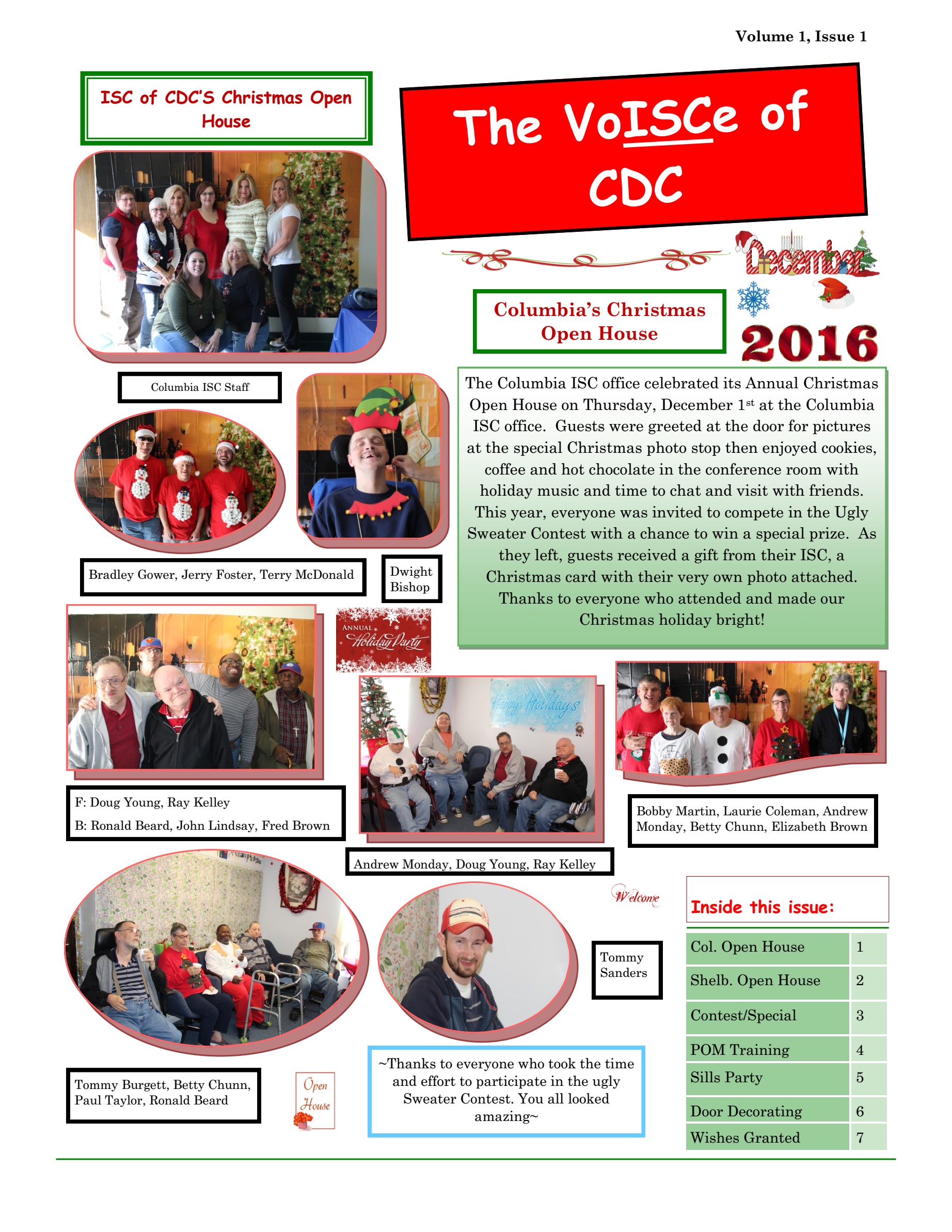 Independent Support Coordination Winter 2016 Newsletter